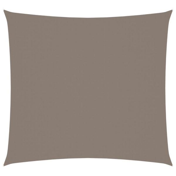 Solsejl 5x5 m firkantet oxfordstof gråbrun