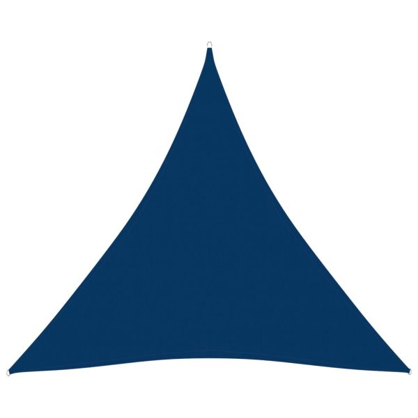 Solsejl 5x6x6 m trekantet oxfordstof blå