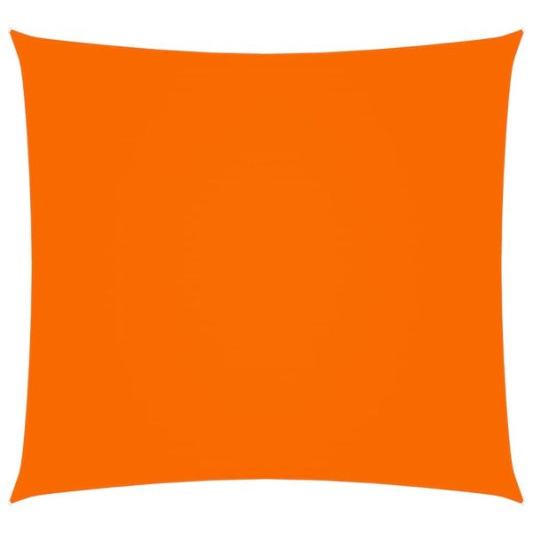 Solsejl 7x7 m oxfordstof firkantet orange