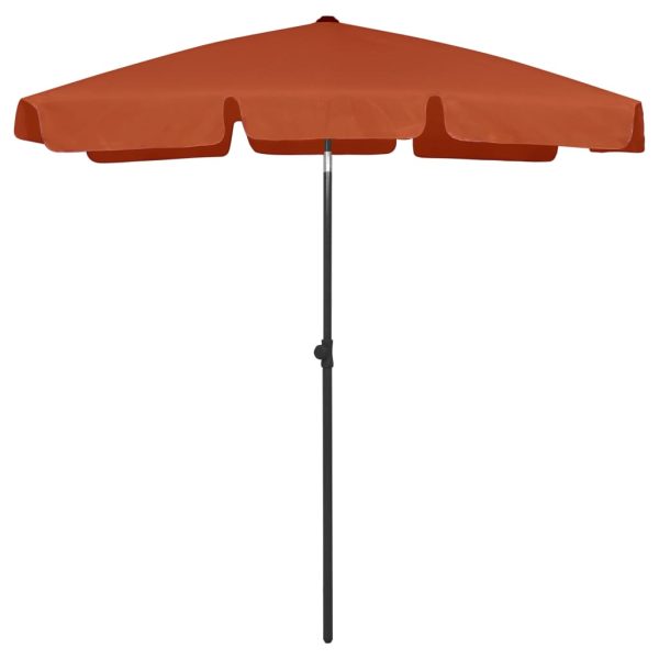 Strandparasol 180x120 cm terrakotta