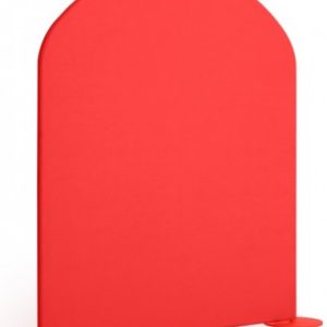 Diabla CALCETÍN Afskærmning i stål og tekstil H159 x B162 cm - Rød/Rød