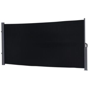 Læsejl lukket mesh sort/antracitgrå 400x160cm