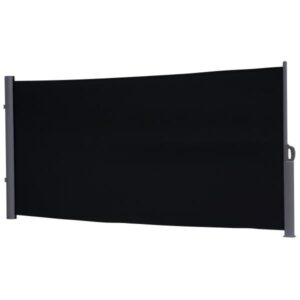 Læsejl lukket sort/antracitgrå 400x160cm