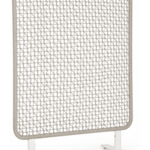 Læsejl i aluminium og olefin H150 x B120 cm - Hvid/Lysegrå