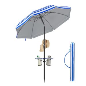 Conrad parasol - Blå striber